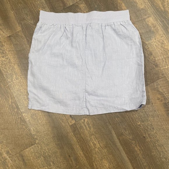 Ellen Tracy Linen Chambray Skort, Size Small - Picture 4 of 8